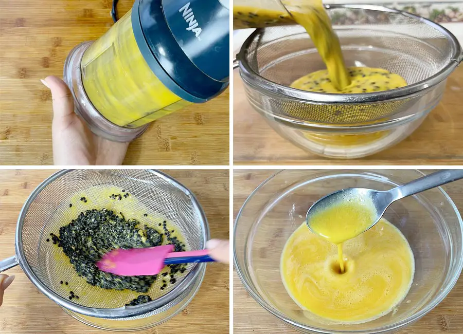 Steps of making passion fruit juice