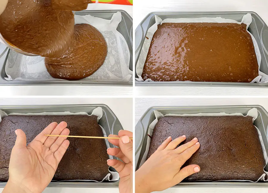 Baking a cake in a 13x9x2 baking pan