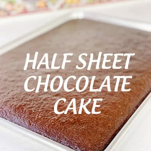 Half Sheet Pan Texas Sheet Cake - Cookie Madness