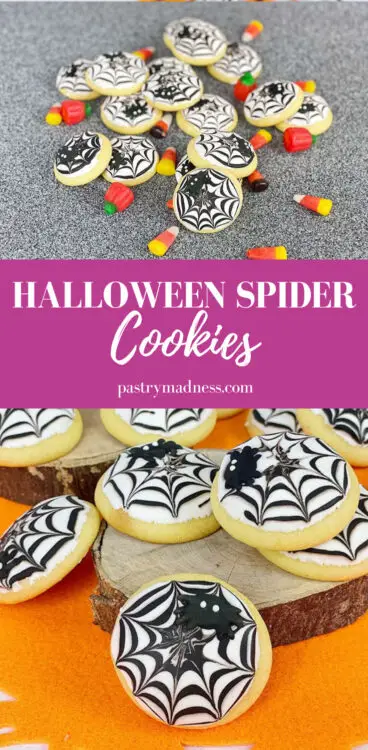 Halloween Spider Cookies Pinterest Pin