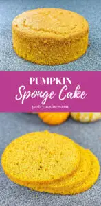 Pumpkin Sponge Cake Pinterest Pin