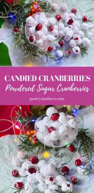 Candied Cranberries Pinterest Pin