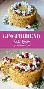 Gingerbread Cake Pinterest Pin