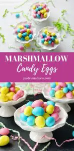 Marshmallow Candy Eggs Pinterest Pin