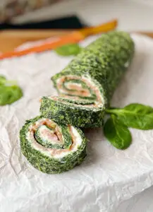 Salmon Spinach Roll