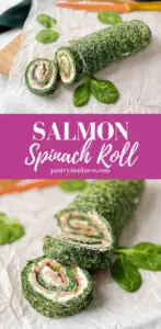 Salmon Spinach Roll Pinterest Pin